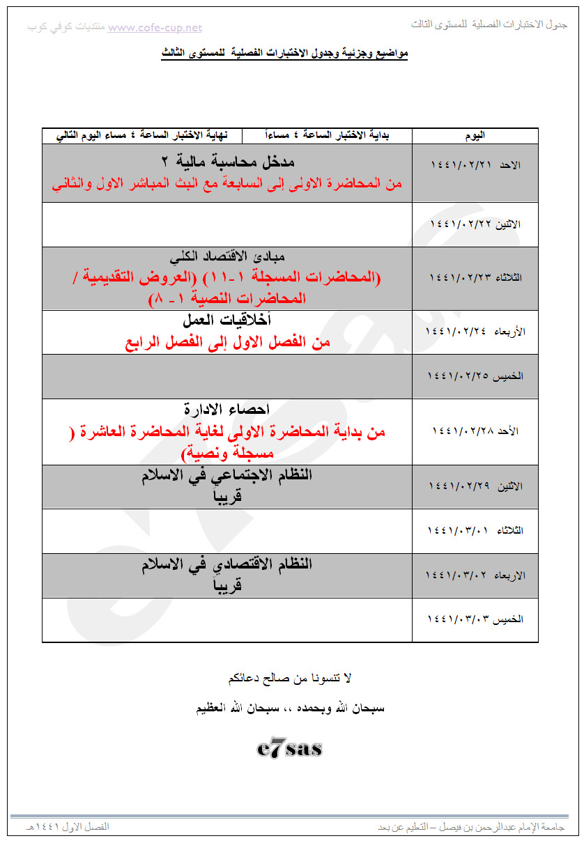 تجمع مقرر اخلاقيات العمل ملخصات واجبات اختبارات كويزات اعلانات محاضرات مسجلة الفصل الاول 1441 منتديات كوفي كوب Coffee Cup